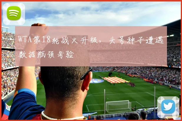WTA第18轮战火升级，头号种子遭遇数据瓶颈考验
